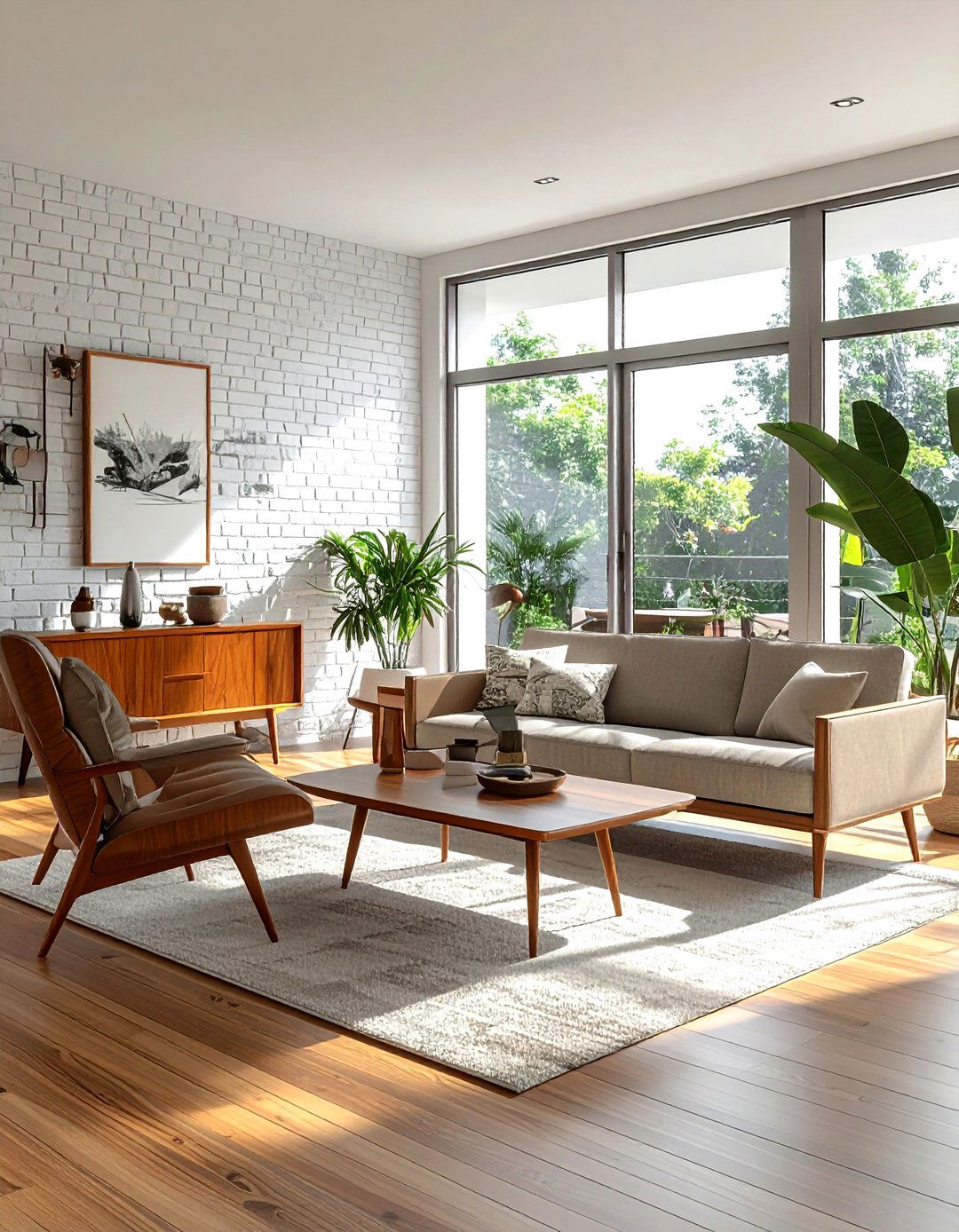 Mid Century Modern Living Room - 30 bright living room ideas