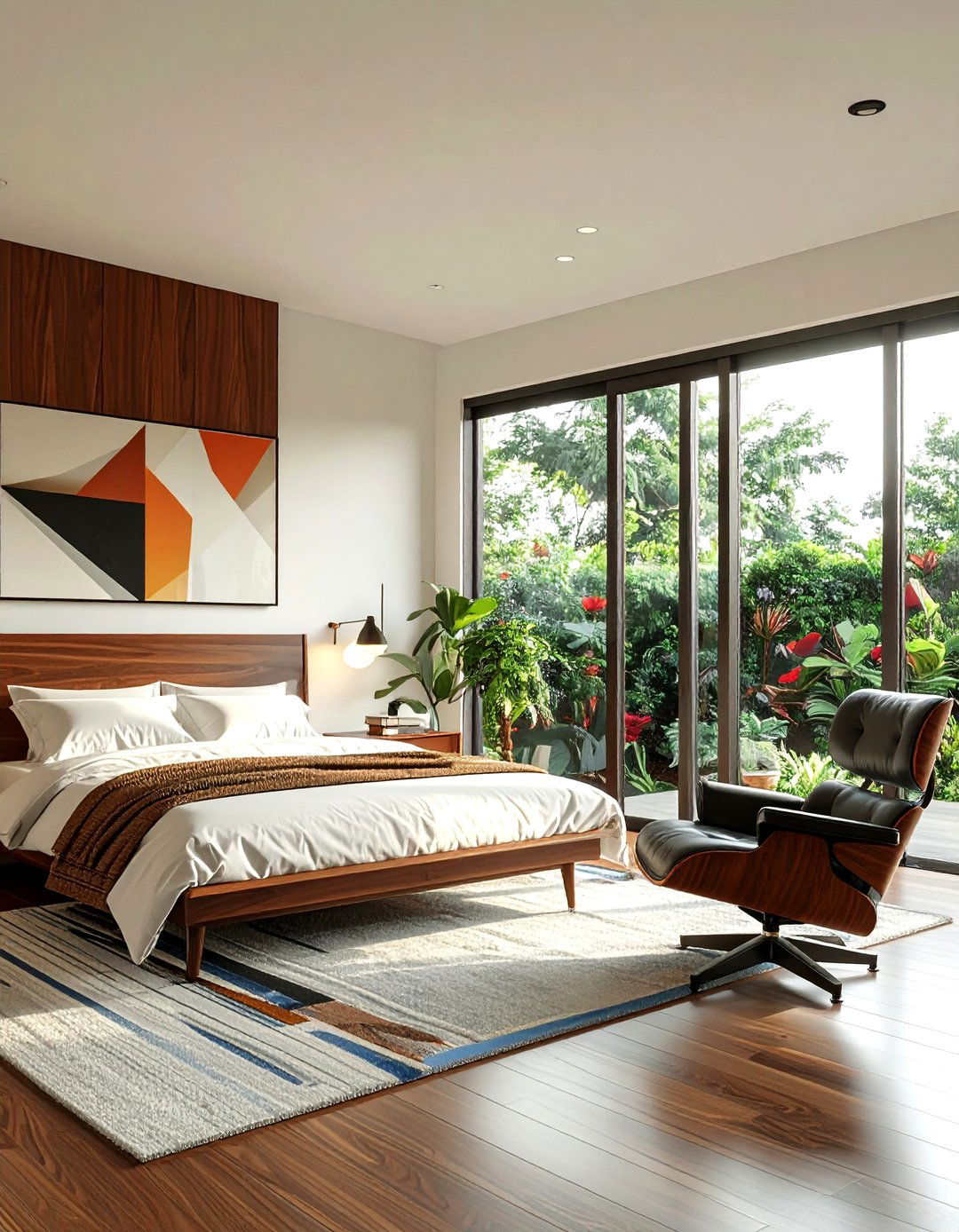 Mid Century Modern Master - 30 mansion bedroom ideas