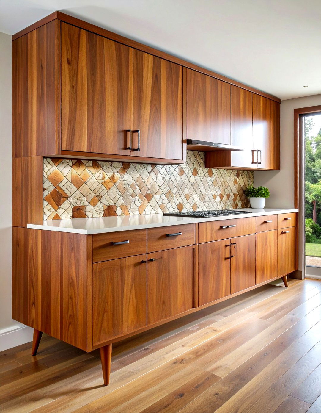 Mid Century Modern Oak Kitchen Cabinets - 30 oak kitchen cabinet ideas