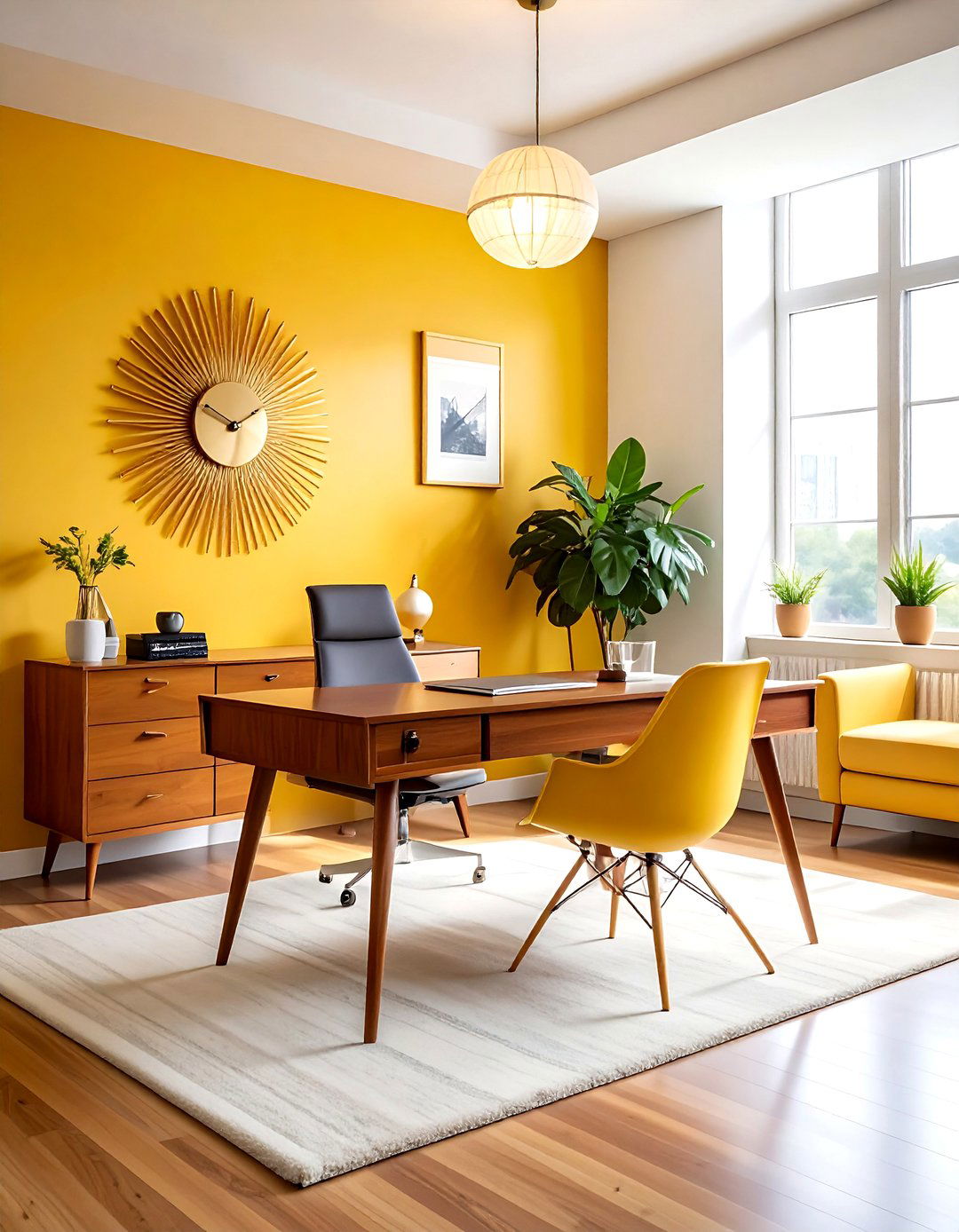 Mid Century Modern Office - 30 inspiring office ideas