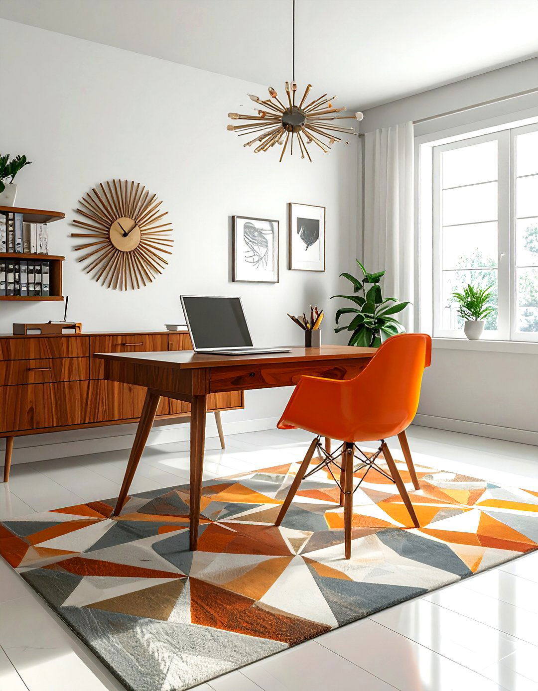 Mid Century Modern Office - 30 productive office ideas