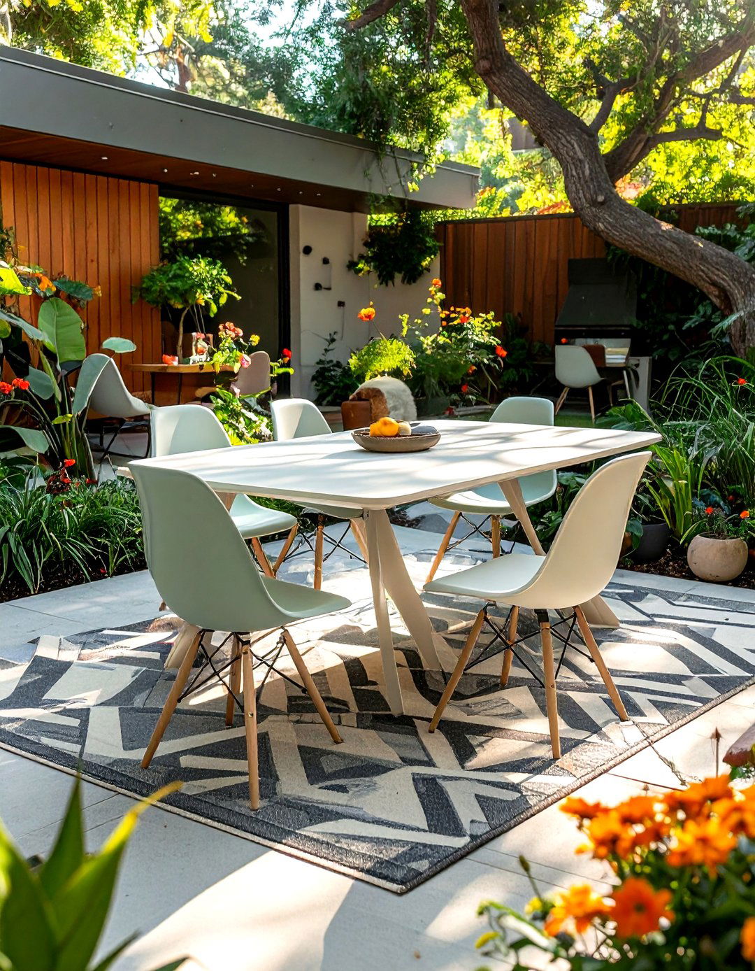 Mid Century Modern Patio - 30 patio dining ideas
