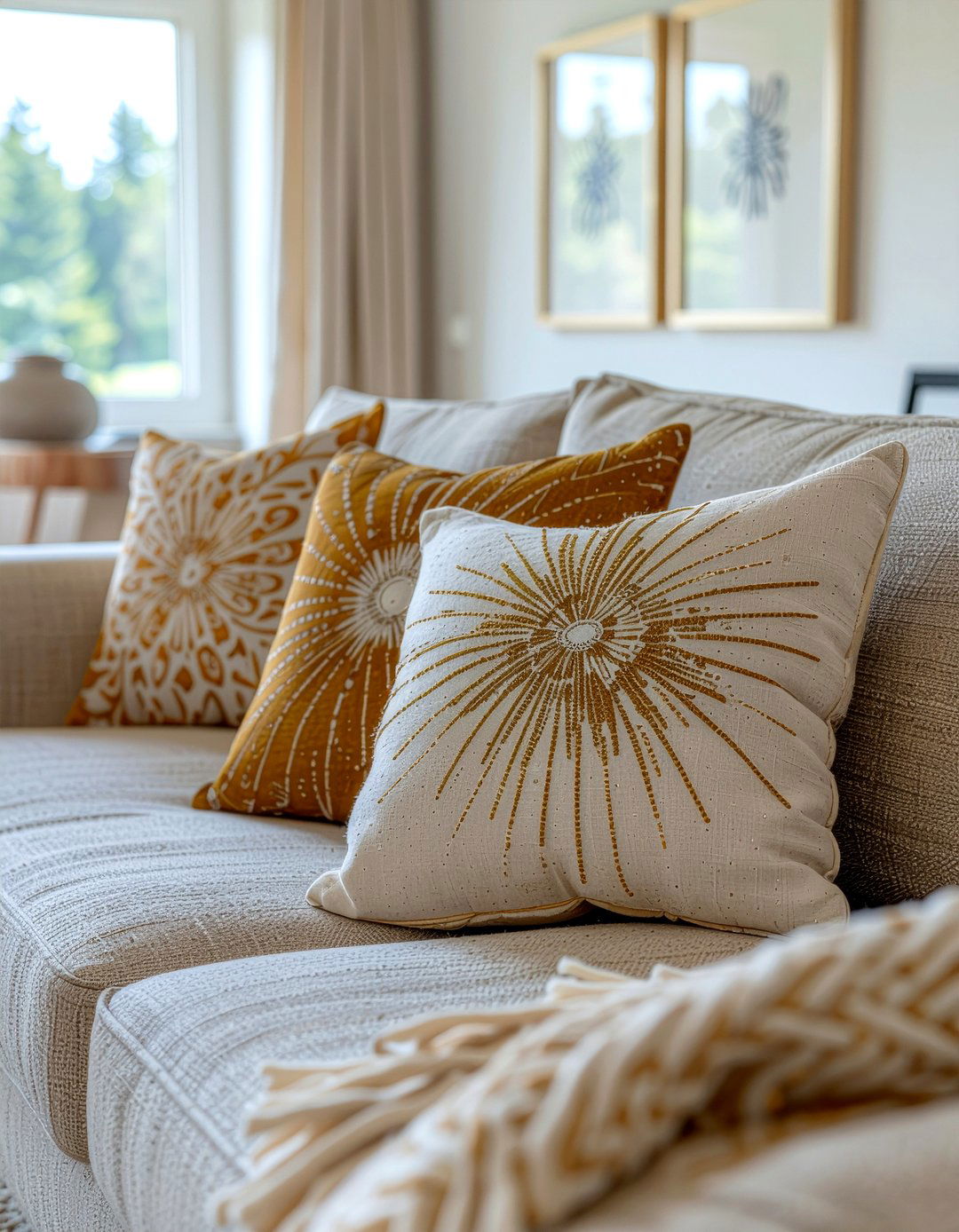 Mid Century Modern Pillows - 30 living room throw pillow arrangement