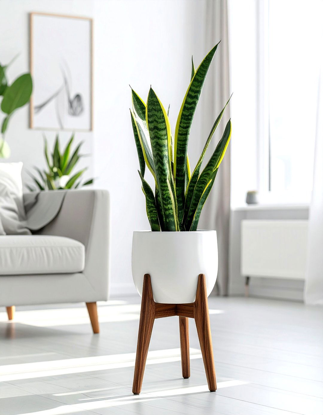 Mid Century Modern Plant Stand - 30 planter ideas