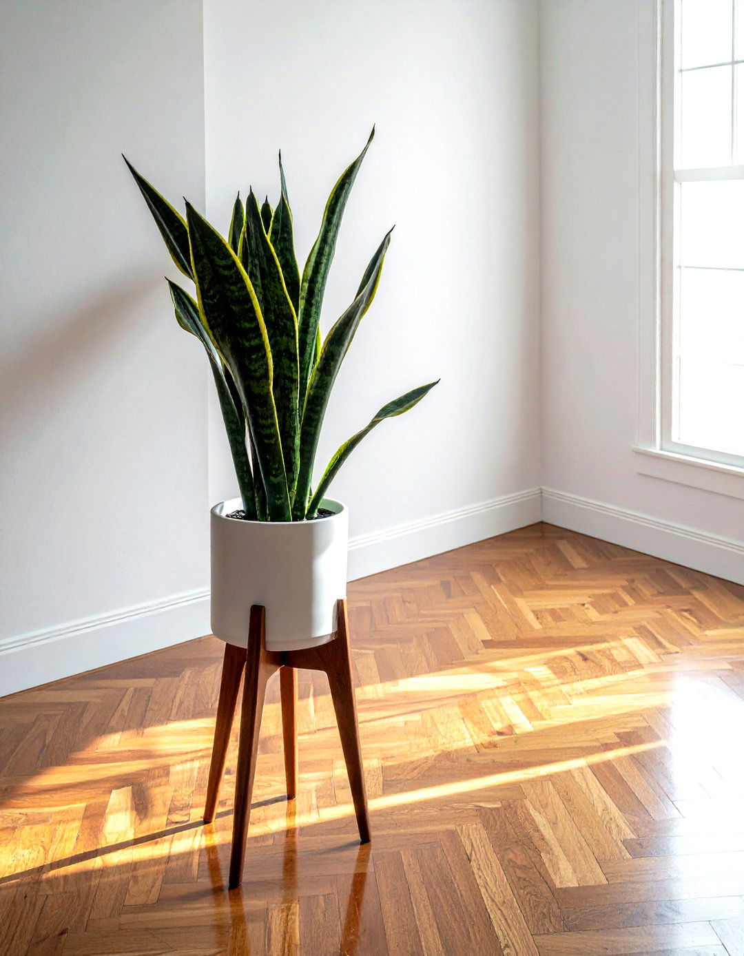 Mid Century Modern Planter With Stand - 30 decorative planter ideas