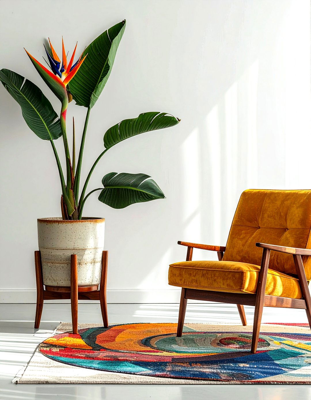 Mid Century Modern Planter - 30 ceramic planter ideas