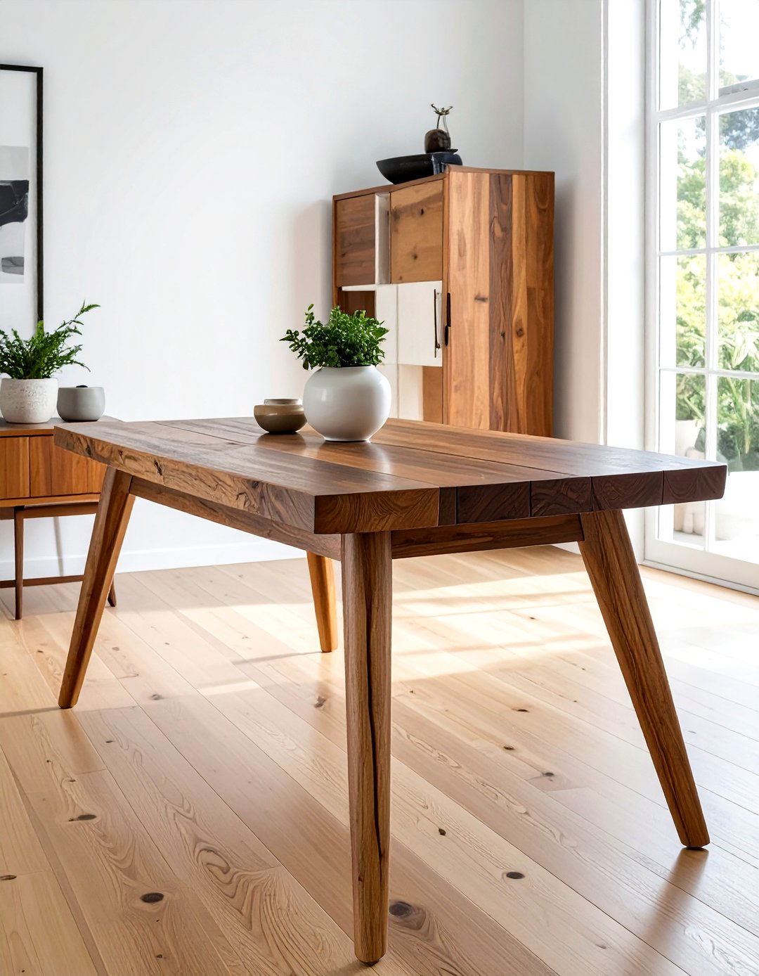 Mid Century Modern Reclaimed Wood Table - 30 reclaimed wood dining table ideas