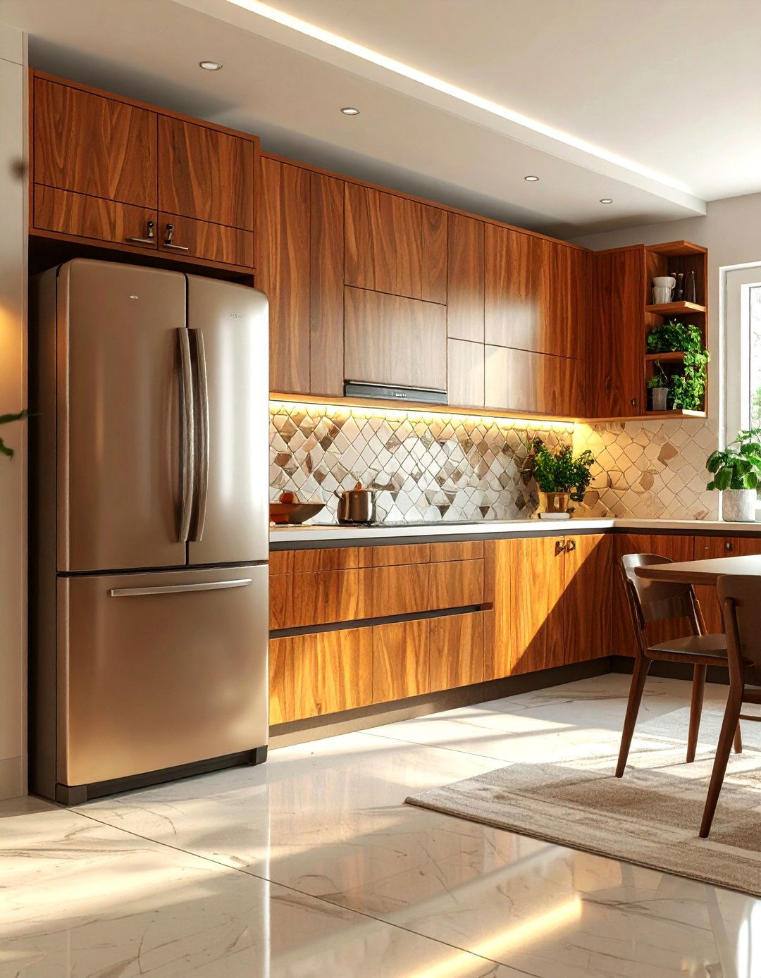 Mid Century Modern Refrigerator - 30 French door refrigerator kitchen ideas