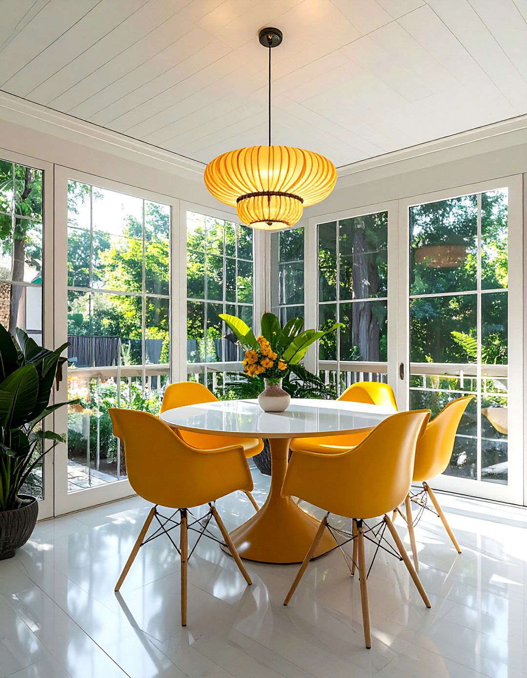 Mid Century Modern Screened Porch - 30 screened porch dining ideas