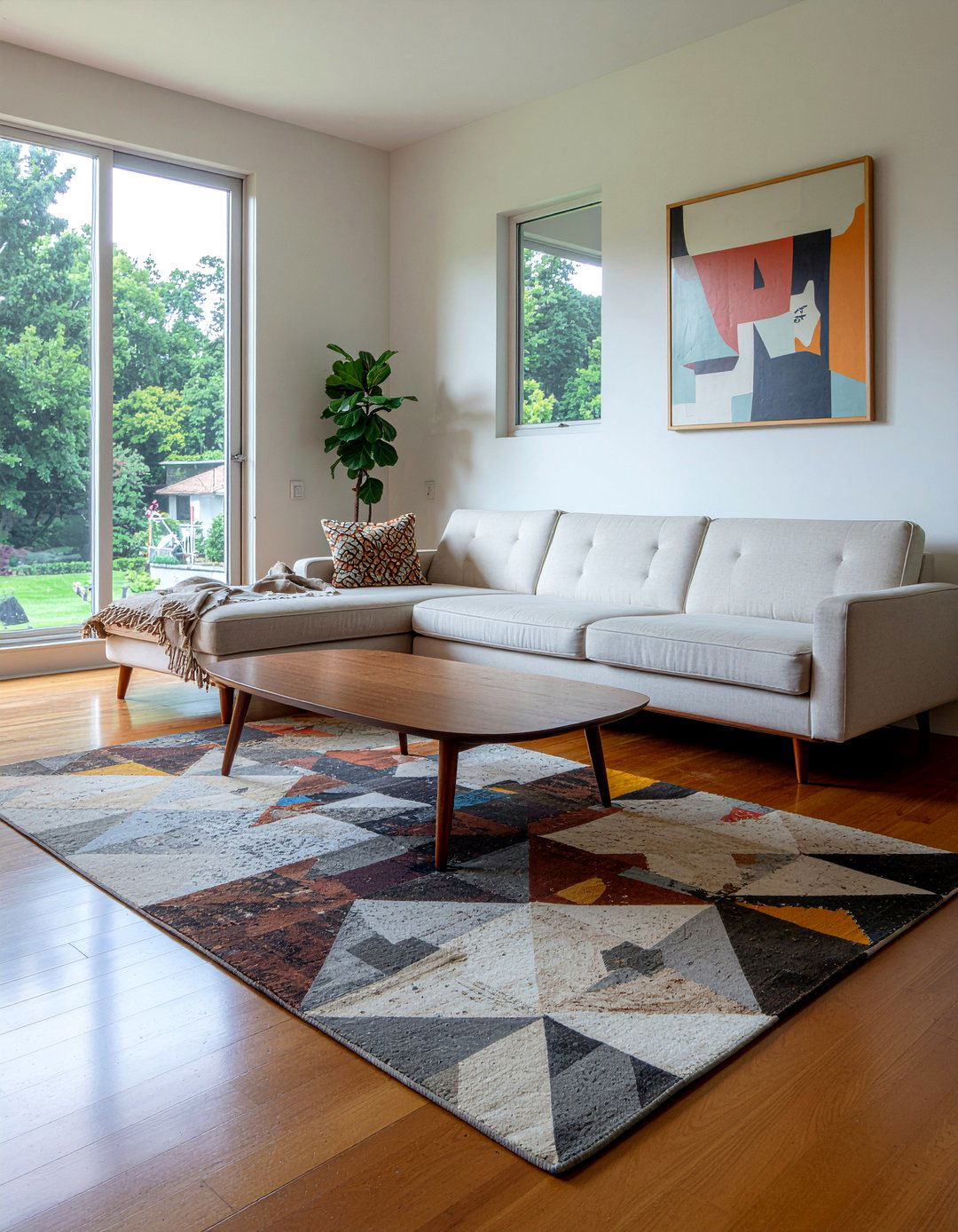 Mid Century Modern Sectional - 30 living room sectional ideas