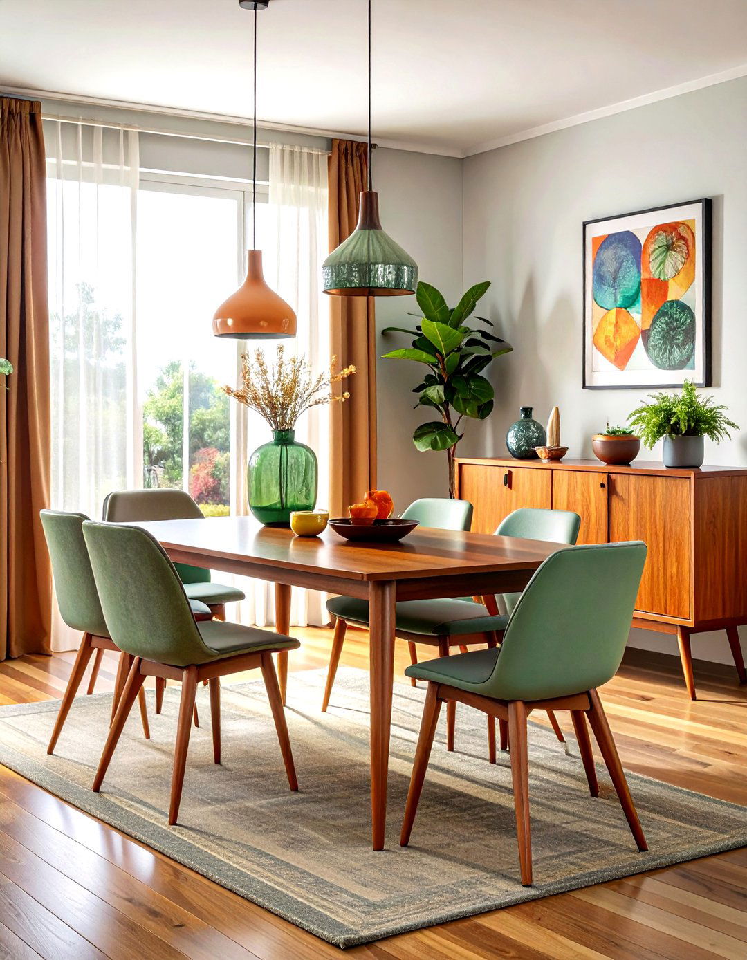 Mid Century Modern Sideboard - 30 dining room wall storage ideas