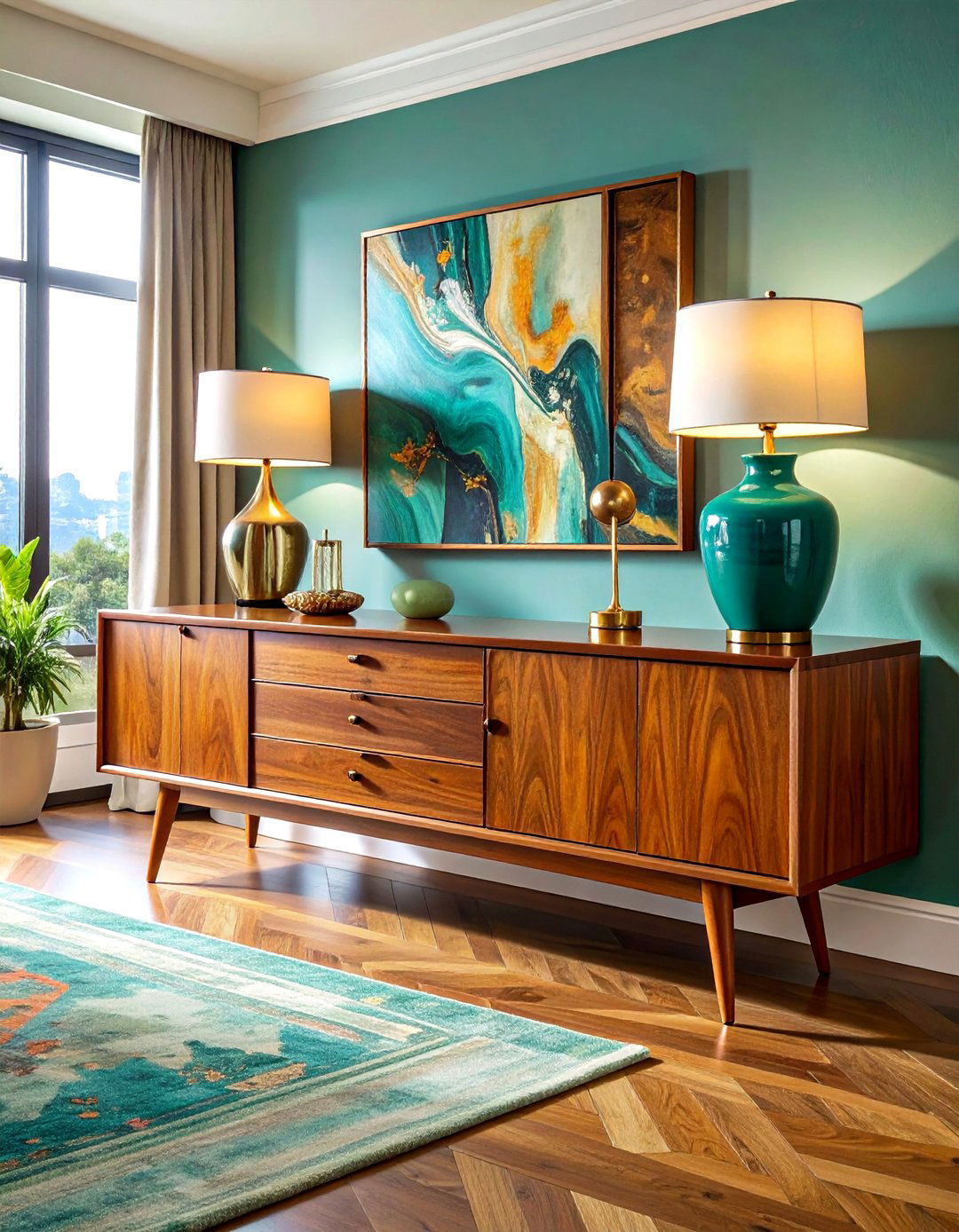 Mid Century Modern Sideboard - 30 dining room display cabinet ideas
