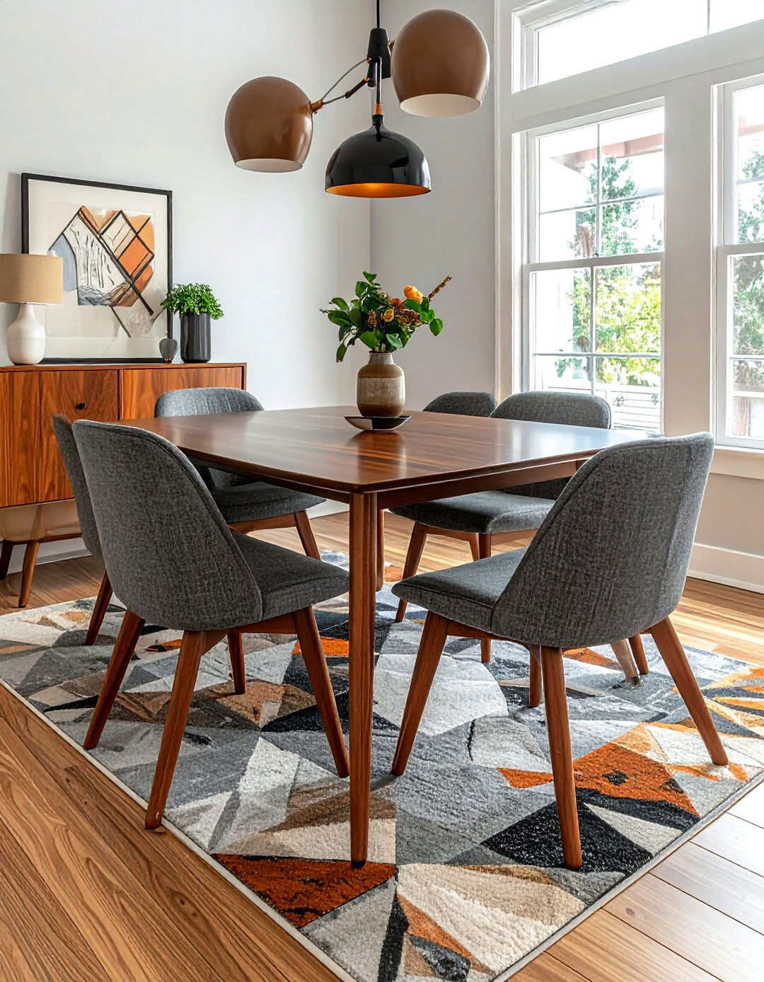Mid Century Modern Small Dining - 30 compact dining room ideas