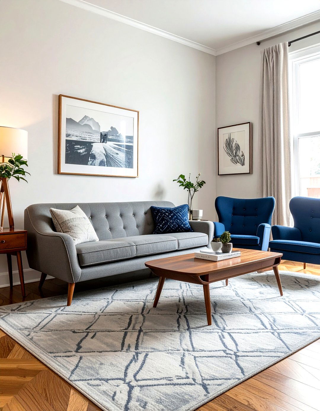 Mid Century Modern Sofa And Wingback Chairs - 30 living room sofa and chairs ideas