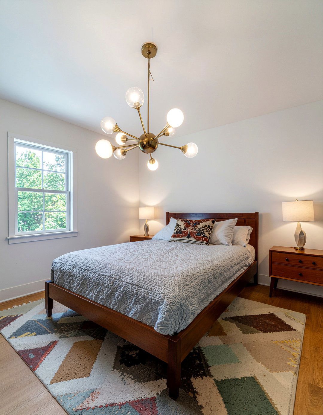 Mid Century Modern Sputnik Chandelier - 30 bedroom lighting ideas