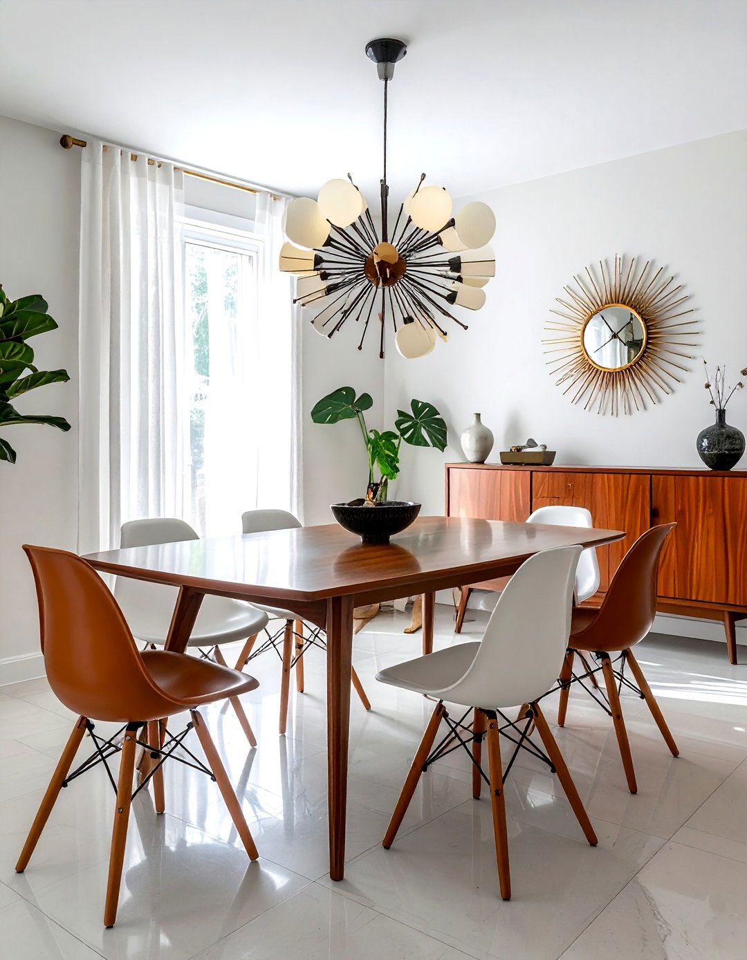 Mid Century Modern Square Dining Room - 30 square dining room ideas