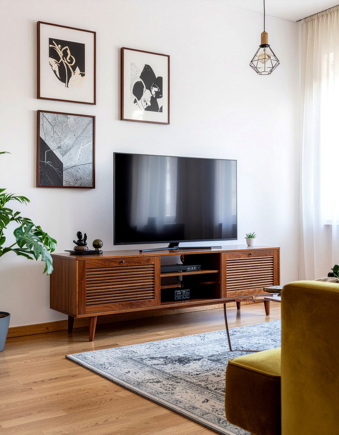 Mid Century Modern TV Stand - 30 living room entertainment center ideas