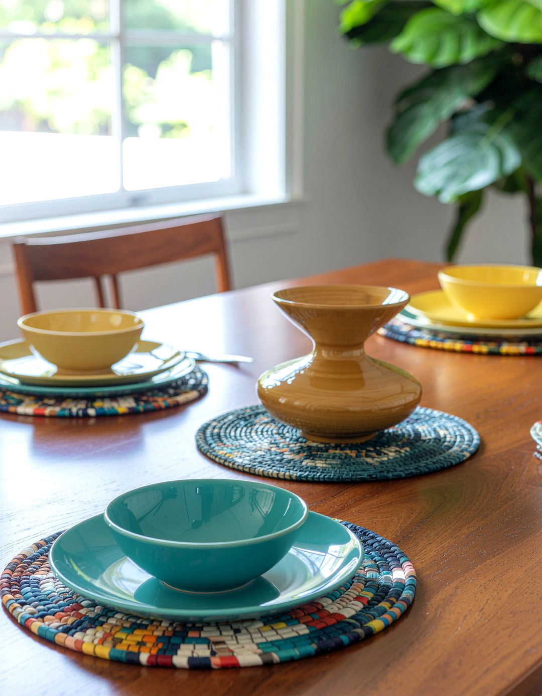 Mid Century Modern Table - 30 dining room table setting ideas