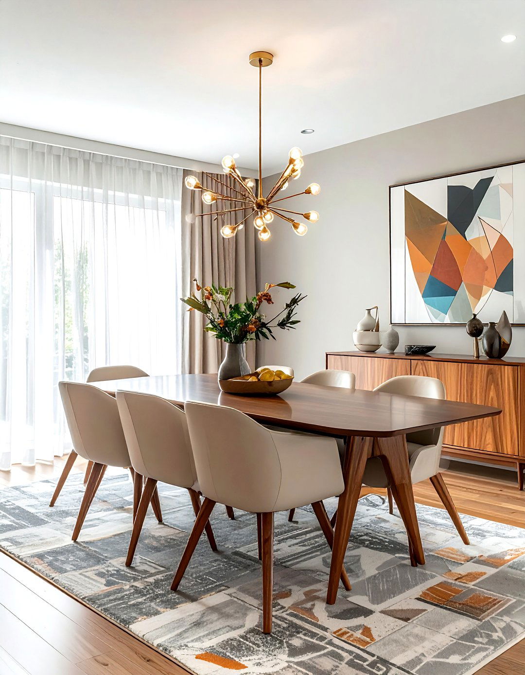 Mid Century Modern Taupe Dining Room - 30 taupe dining room ideas