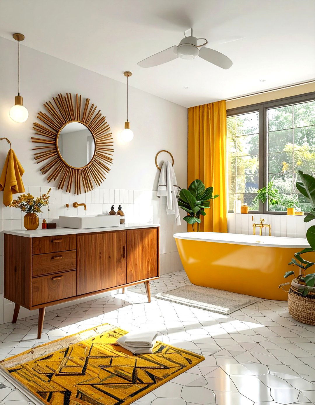 Mid Century Modern Teak Bathroom - 30 teak bathroom ideas