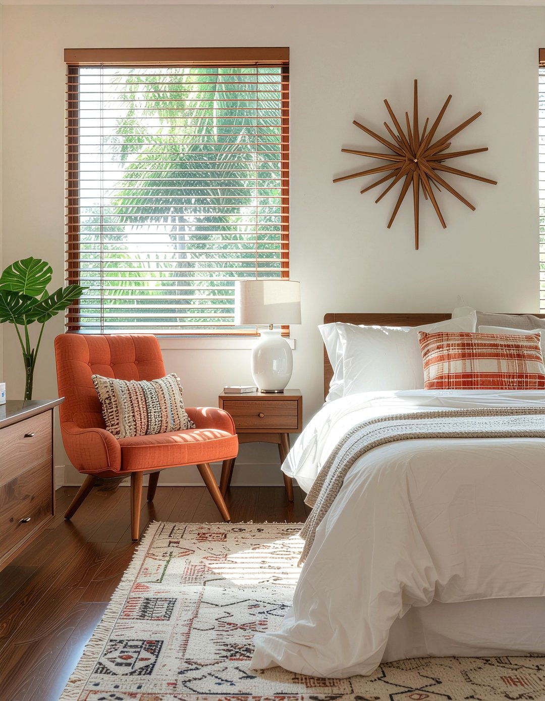 Mid Century Modern Terracotta Bedroom - 30 terracotta bedroom ideas