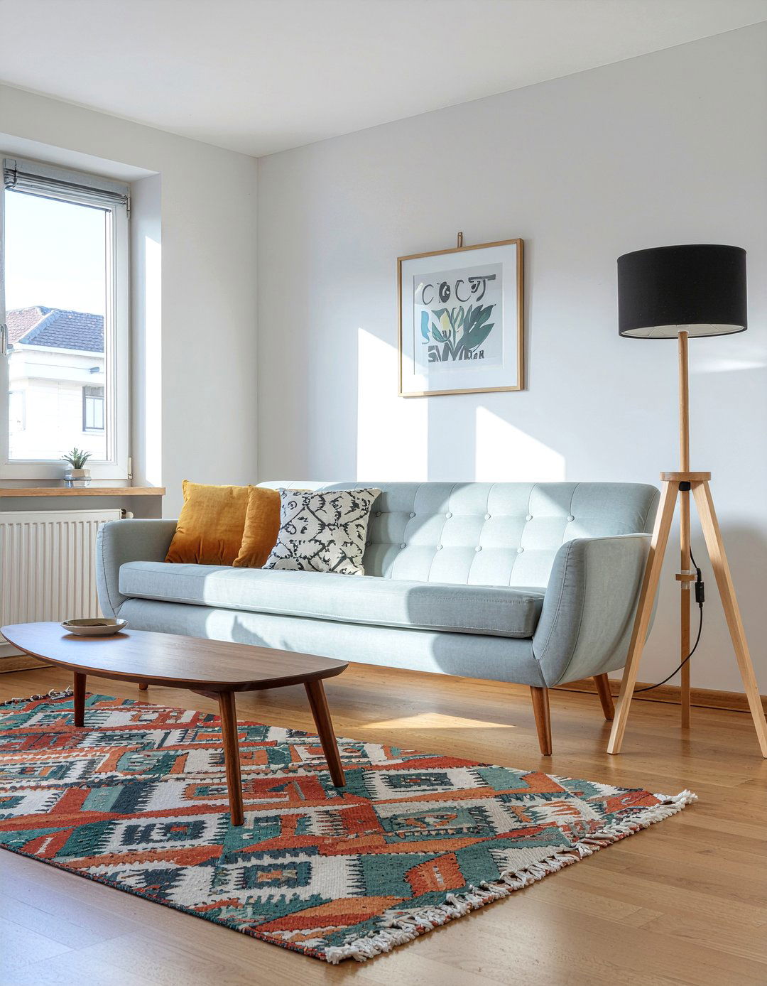 Mid Century Modern Tufted Sofa - 30 living room tufted sofa ideas