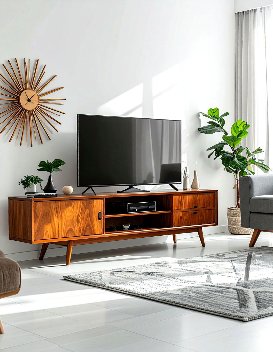 Mid Century Modern Tv Stand - 30 living room tv ideas