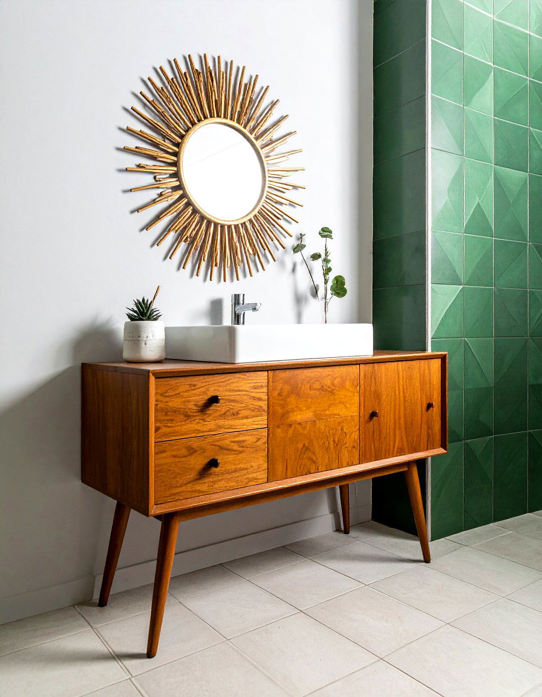 Mid Century Modern Vanity - 30 bathroom vanity ideas