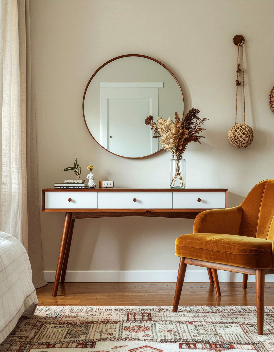 Mid Century Modern Vanity - 30 bedroom modern vanity designs