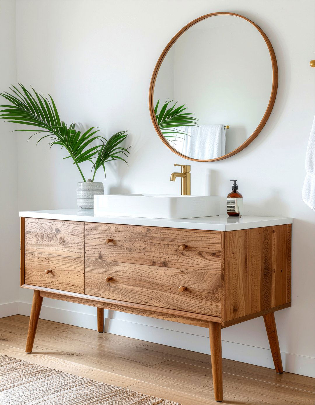Mid Century Modern Vanity - 30 bathroom furniture ideas