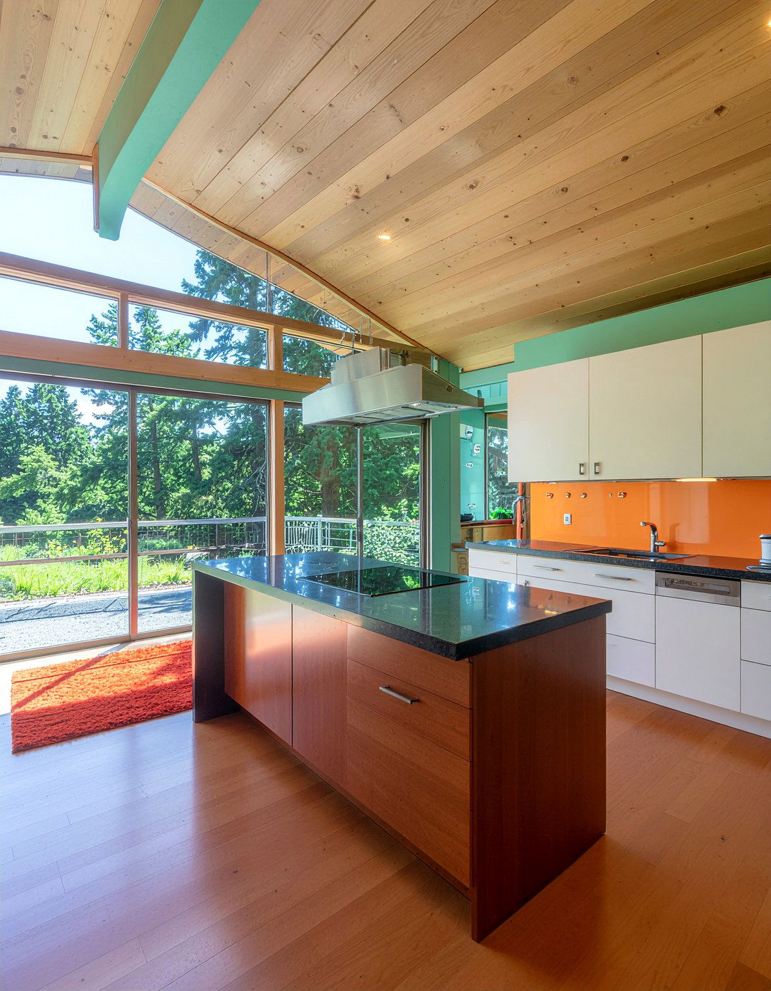 Mid Century Modern Vault - 30 kitchen vaulted ceiling ideas