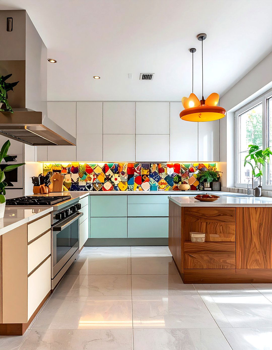 Mid Century Modern Vent - 30 downdraft vent kitchen ideas