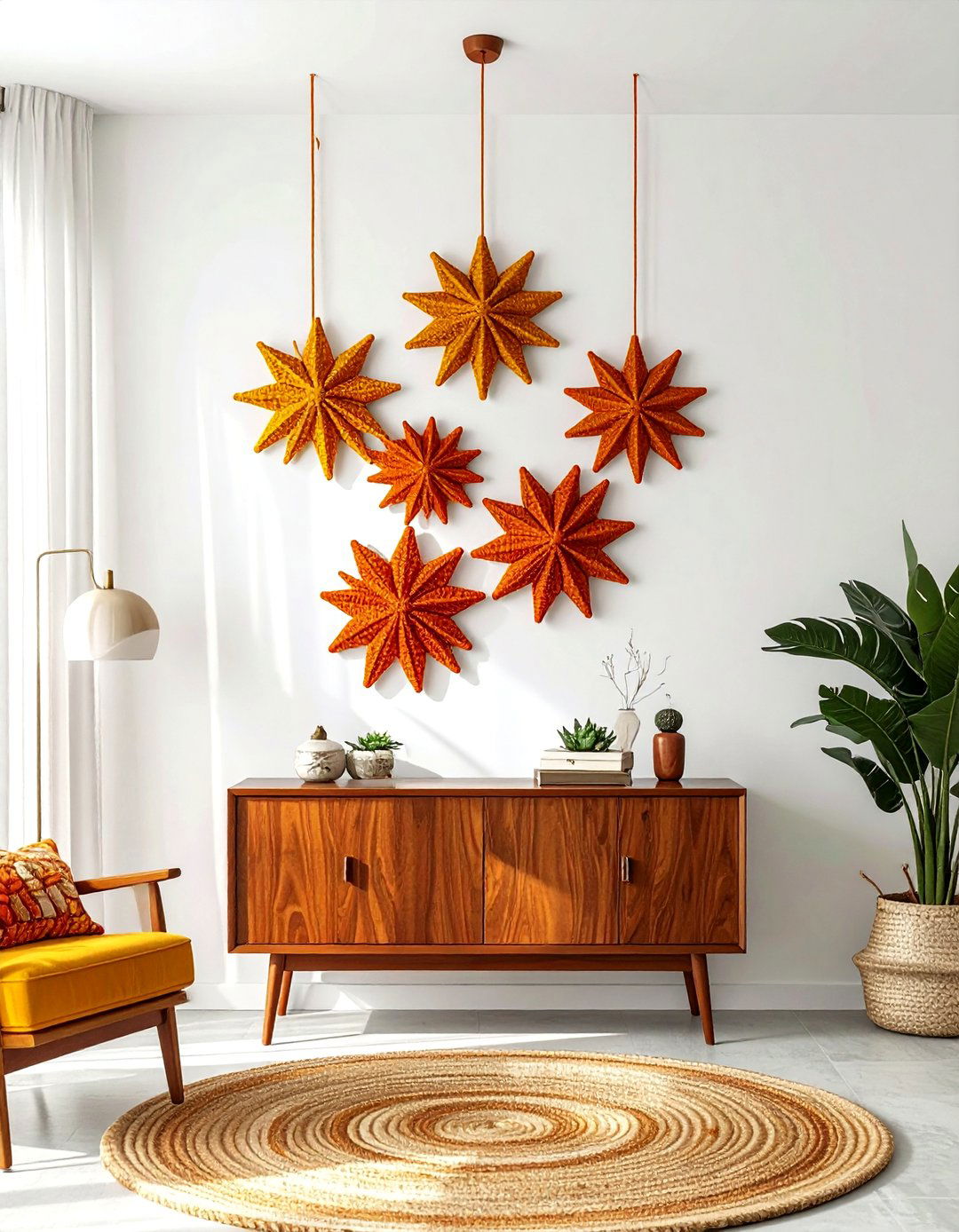 Mid Century Modern Wall Hanging - 30 woven wall hanging ideas