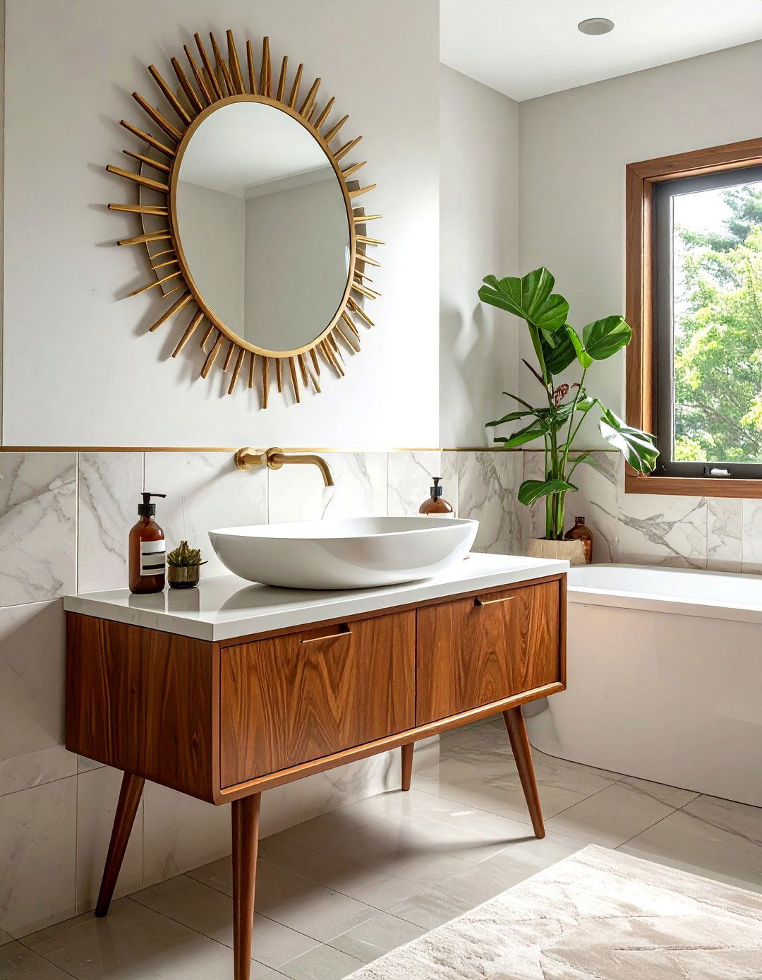 Mid Century Modern Wall Mount Faucet - 30 wall-mounted faucet ideas