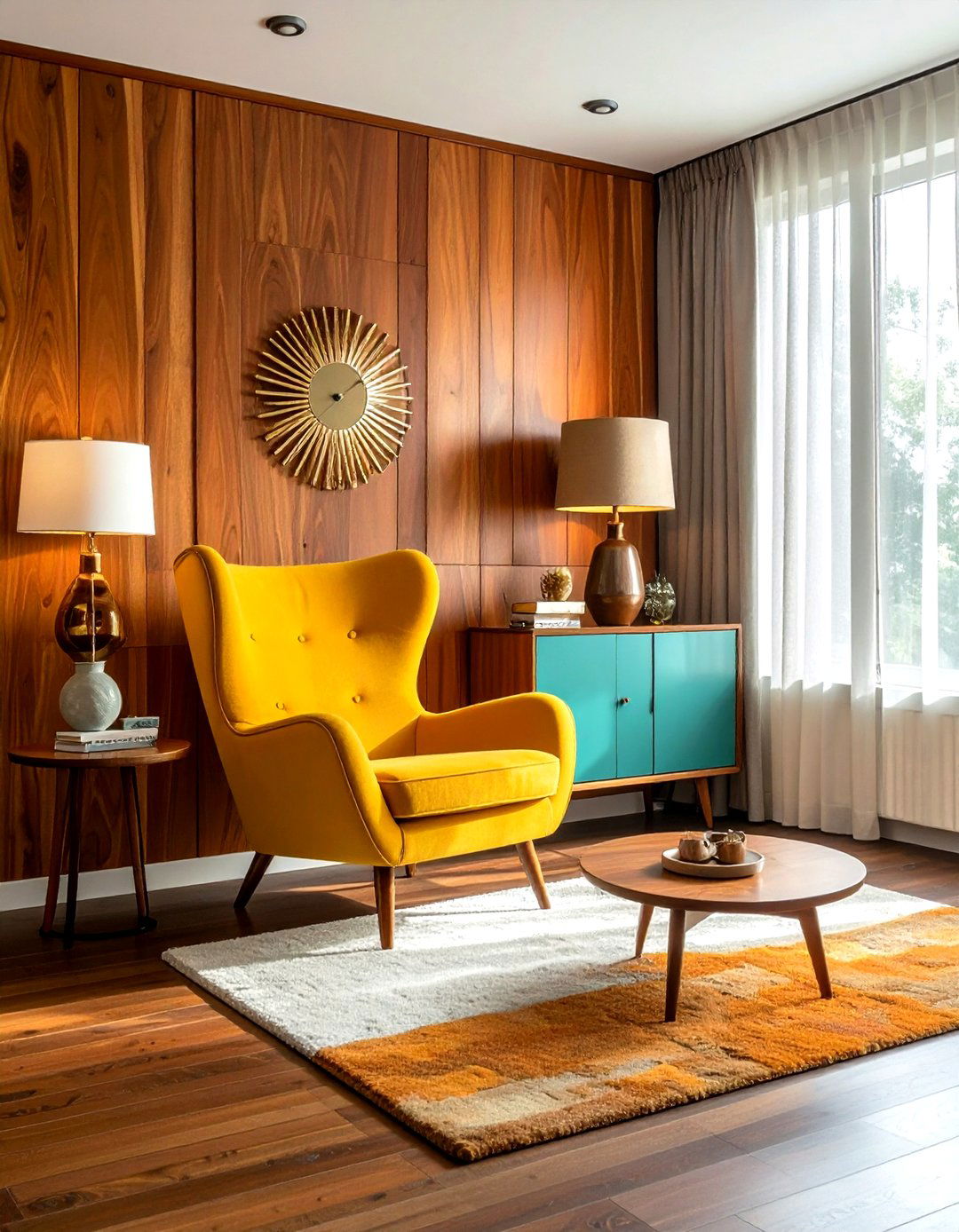 Mid Century Modern Wallpaper - 30 accent wallpaper ideas