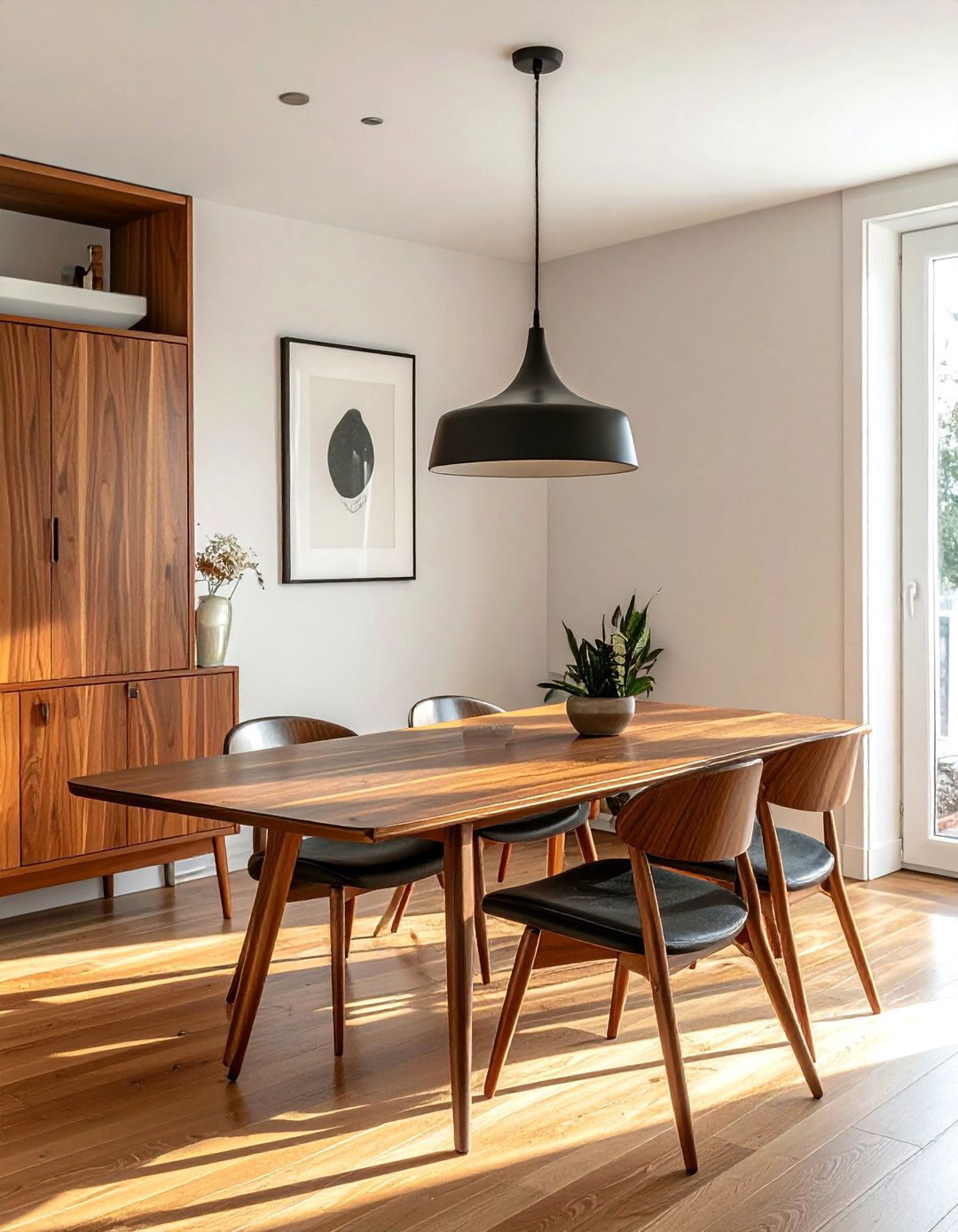 Mid Century Modern Walnut Table - 30 oval dining table ideas