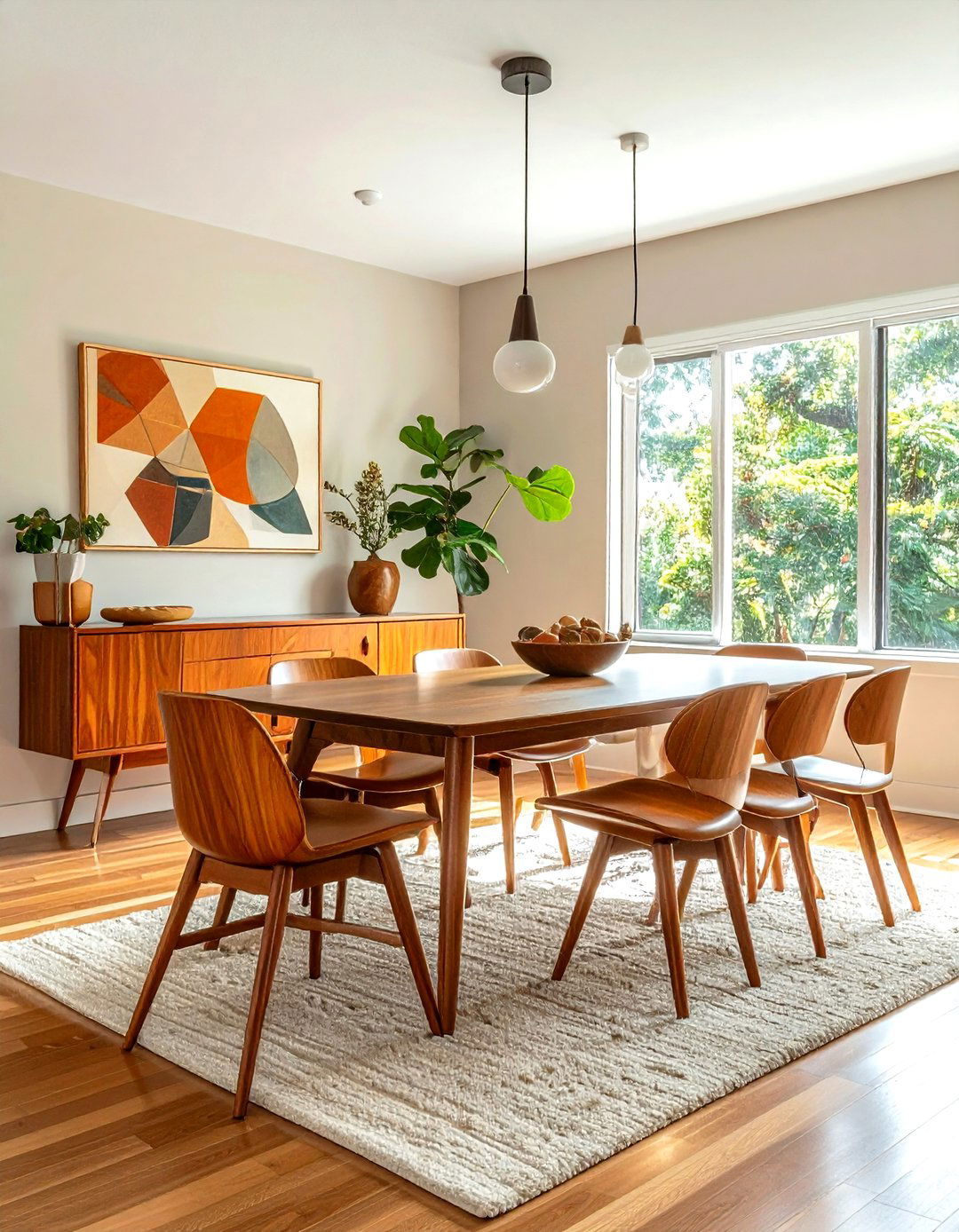 Mid Century Modern Wood Dining - 30 wood dining room ideas