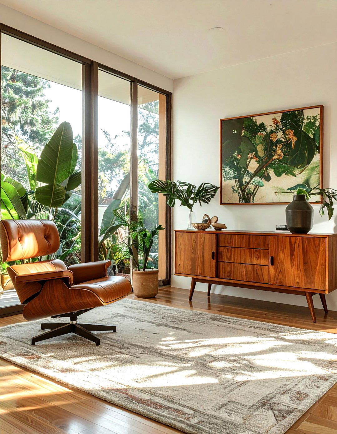Mid Century Natural Living Room - 30 natural living room ideas