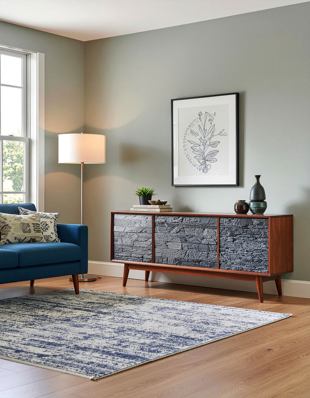 Mid Century Slate Furniture Living Room - 30 slate living room ideas