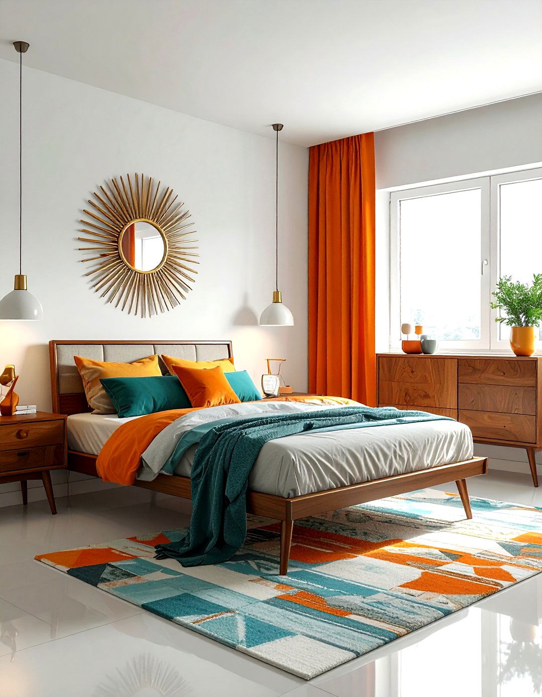 Mid Century Square Bedroom - 30 square bedroom ideas