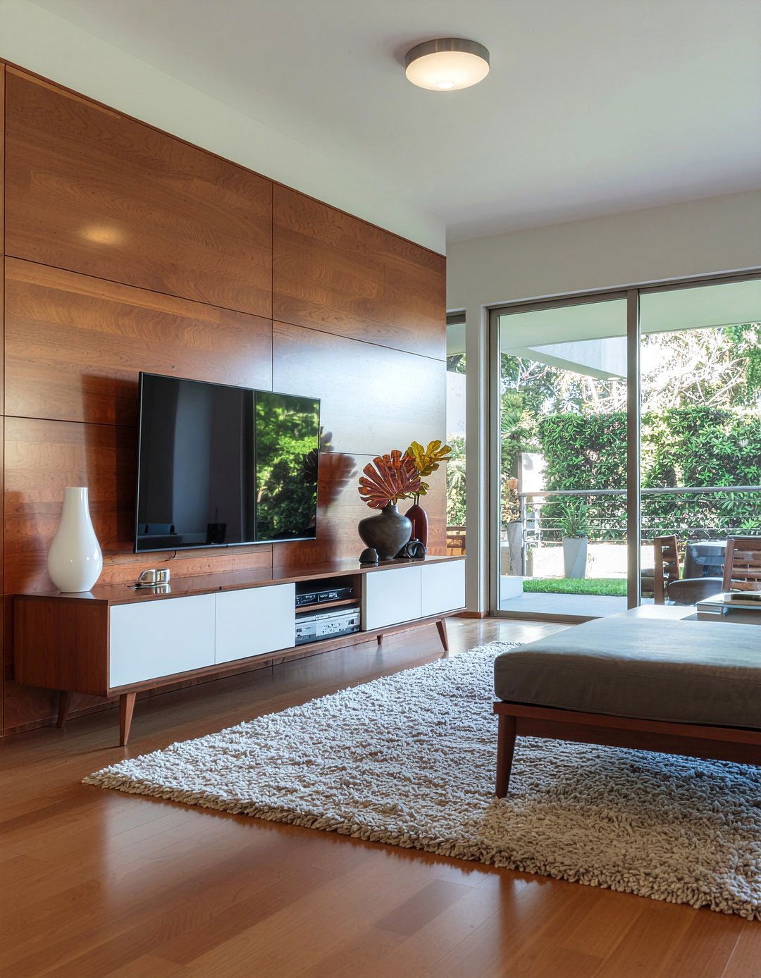 Mid Century TV Niche - 30 living room tv niche ideas