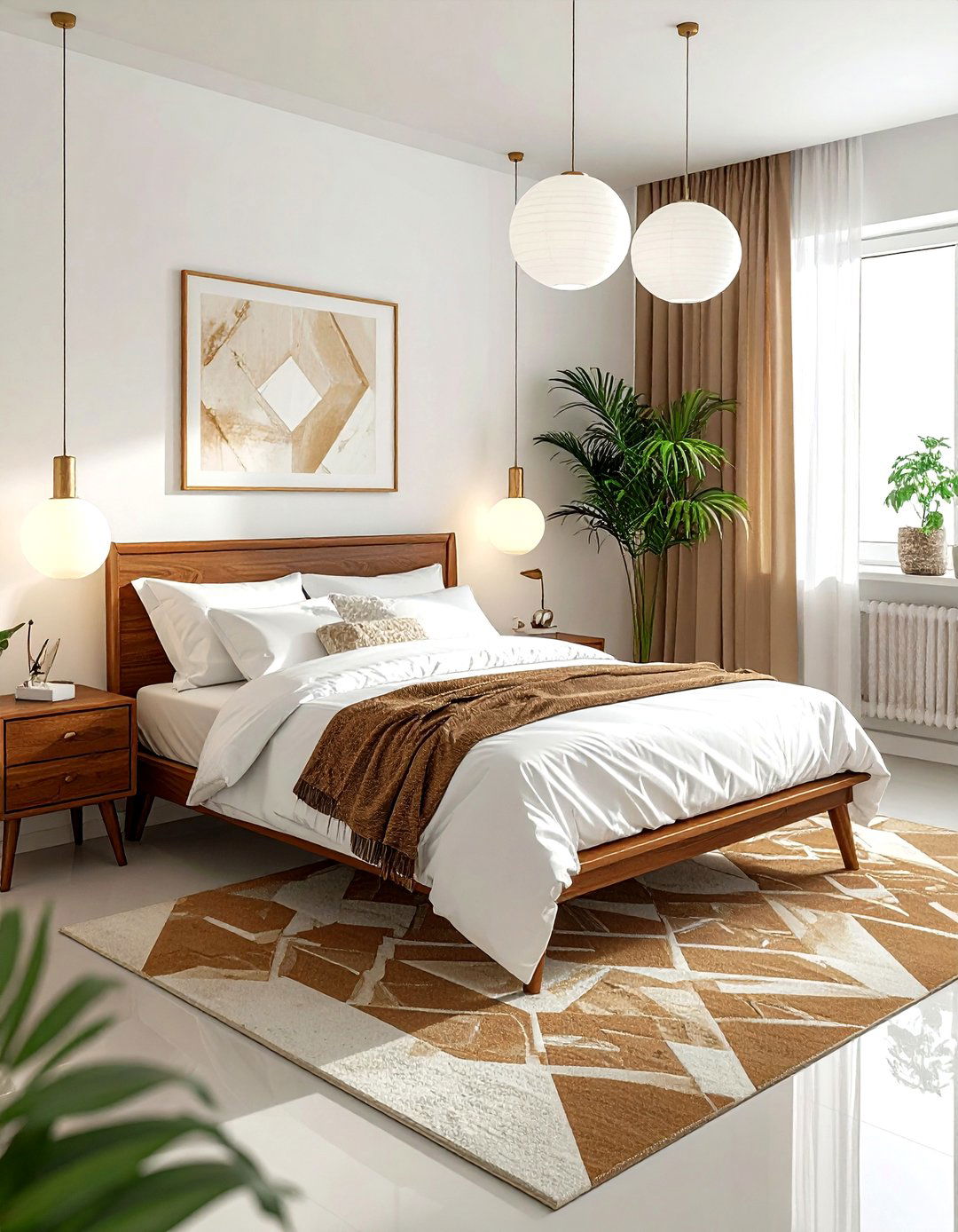 Mid Century Tan And White Bedroom - 30 tan and white bedroom ideas
