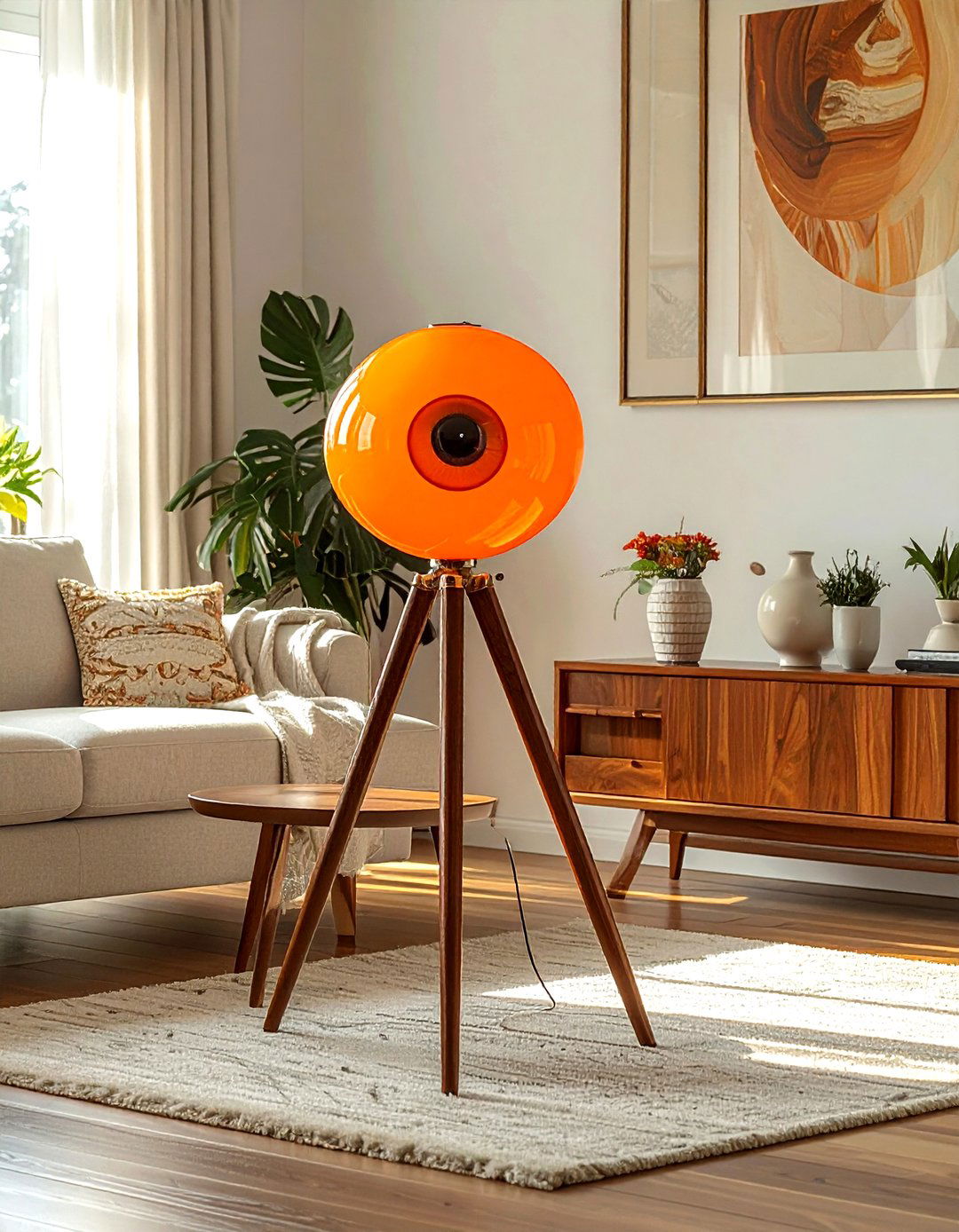Mid Century Task Lamp - 30 living room task lighting ideas