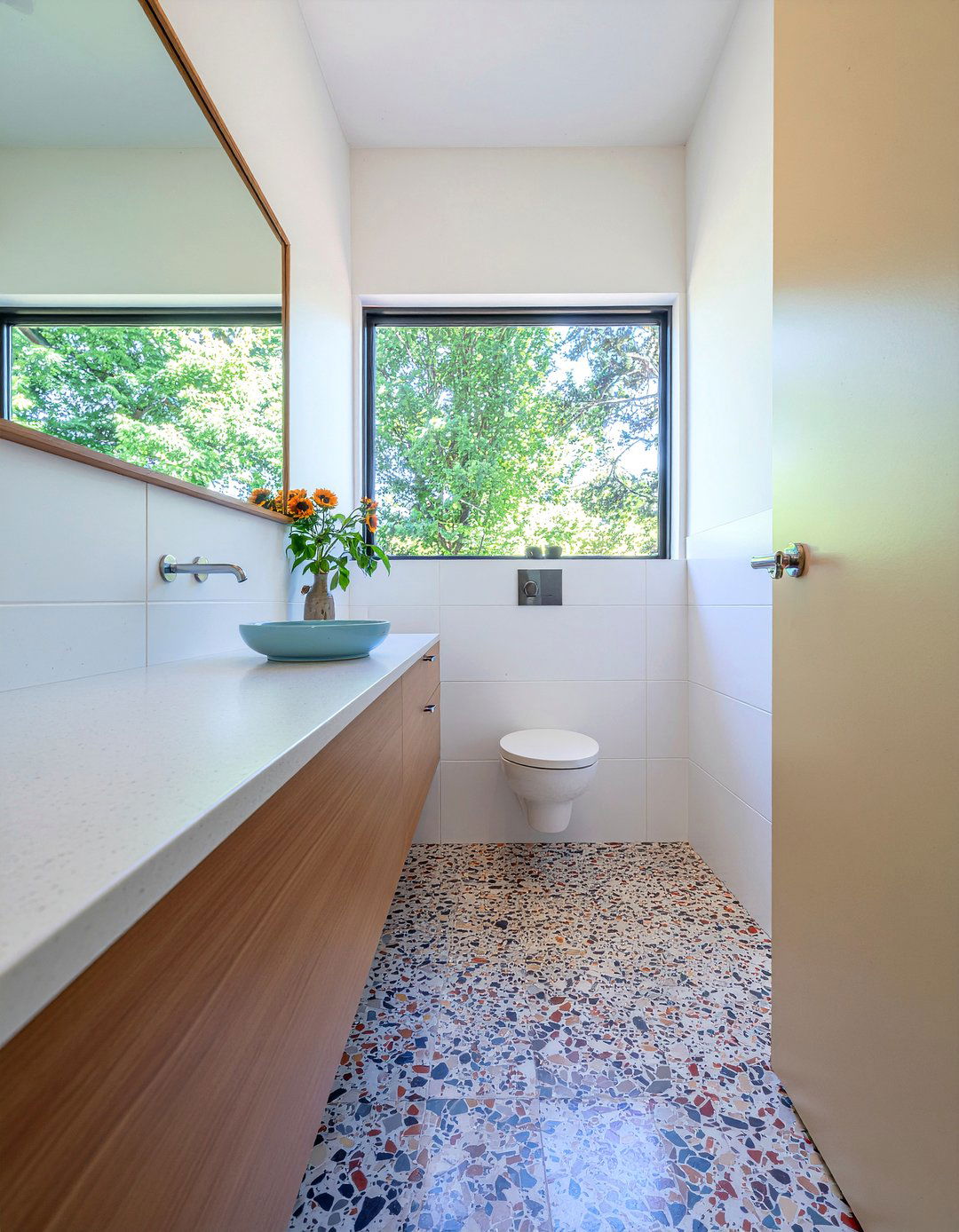 Mid Century Terrazzo Bathroom - 30 bathroom design history ideas