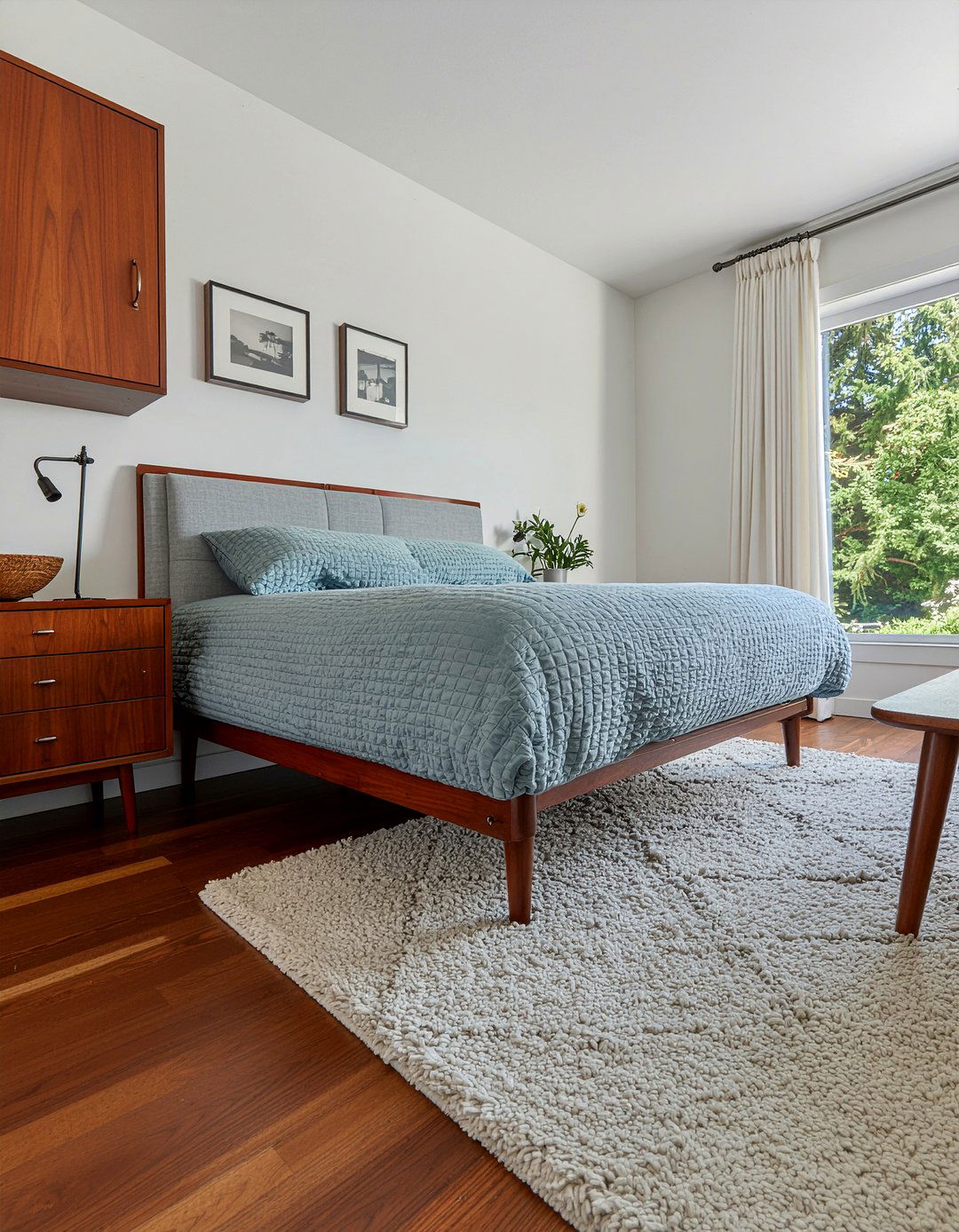 Mid Century Wall Bed - 30 bedroom wall bed ideas