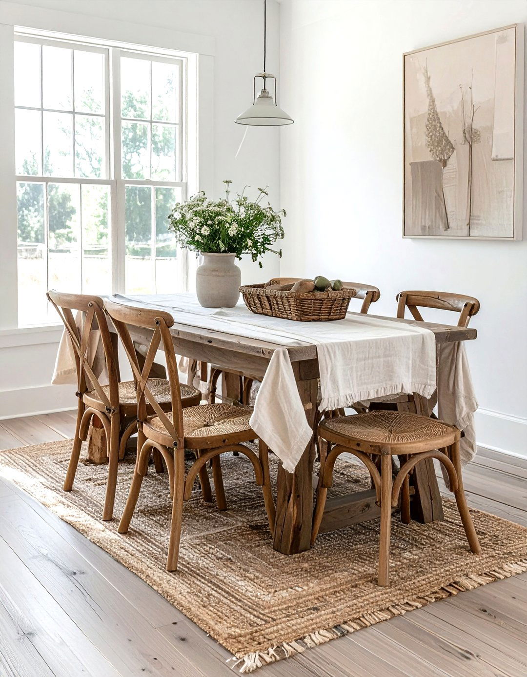 Mid Century Wicker Chairs - 30 wicker dining room ideas