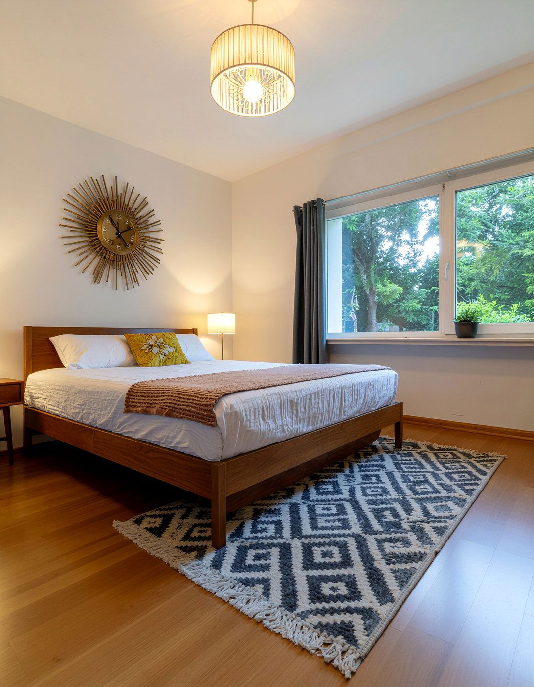 Mid century bamboo flooring - 30 bedroom bamboo flooring ideas