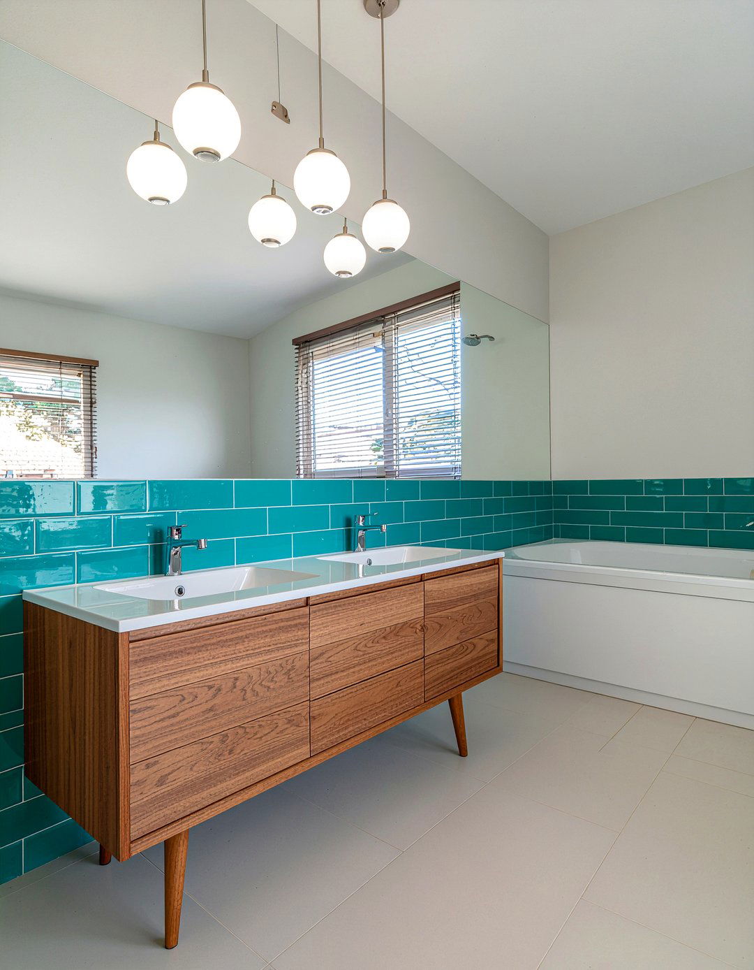 Mid century bathroom - 30 bathroom personality ideas