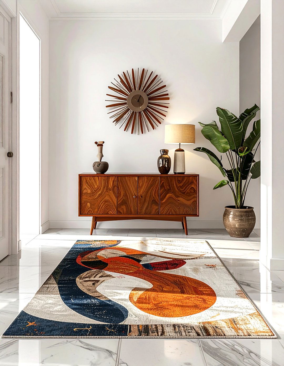Mid century entry hall - 30 vintage home decor ideas
