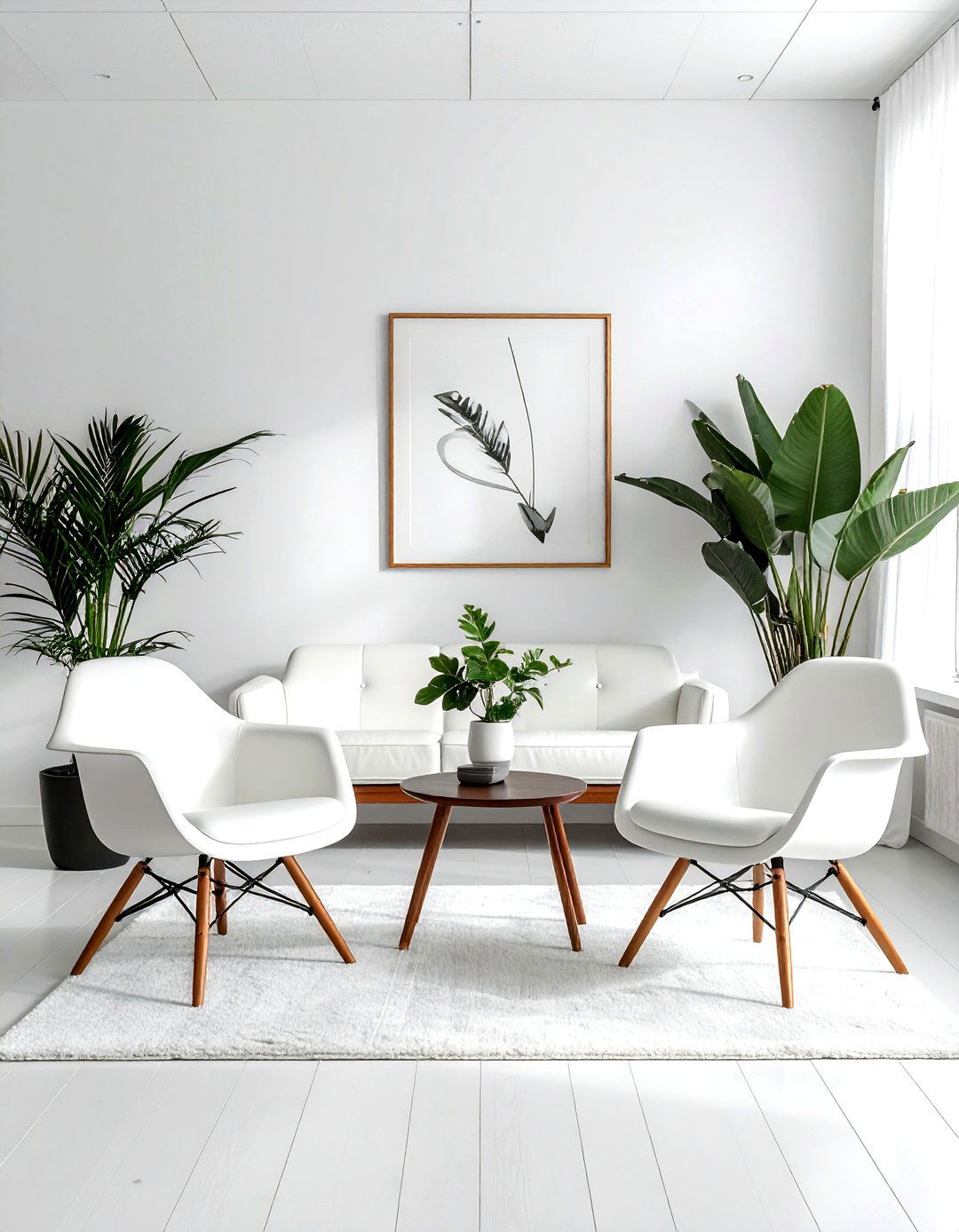 Mid century minimalist living room - 30 minimalist white living room ideas